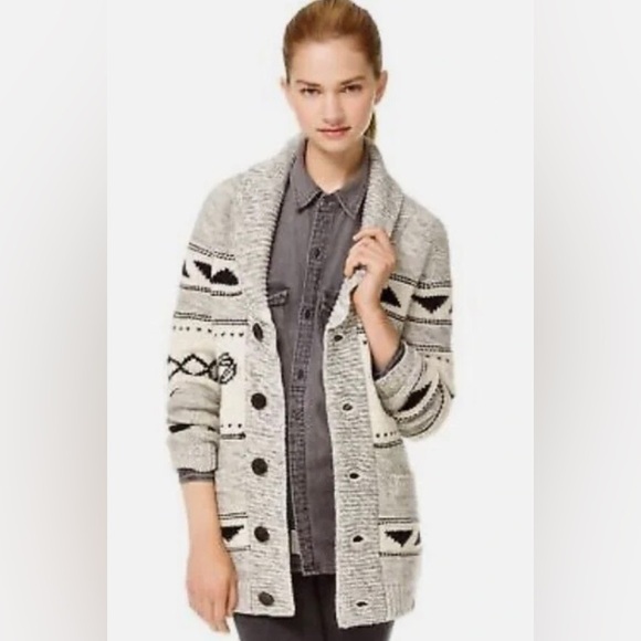 Aritzia TNA Northwest Lambswool Knit Cardigan - Picture 4 of 17